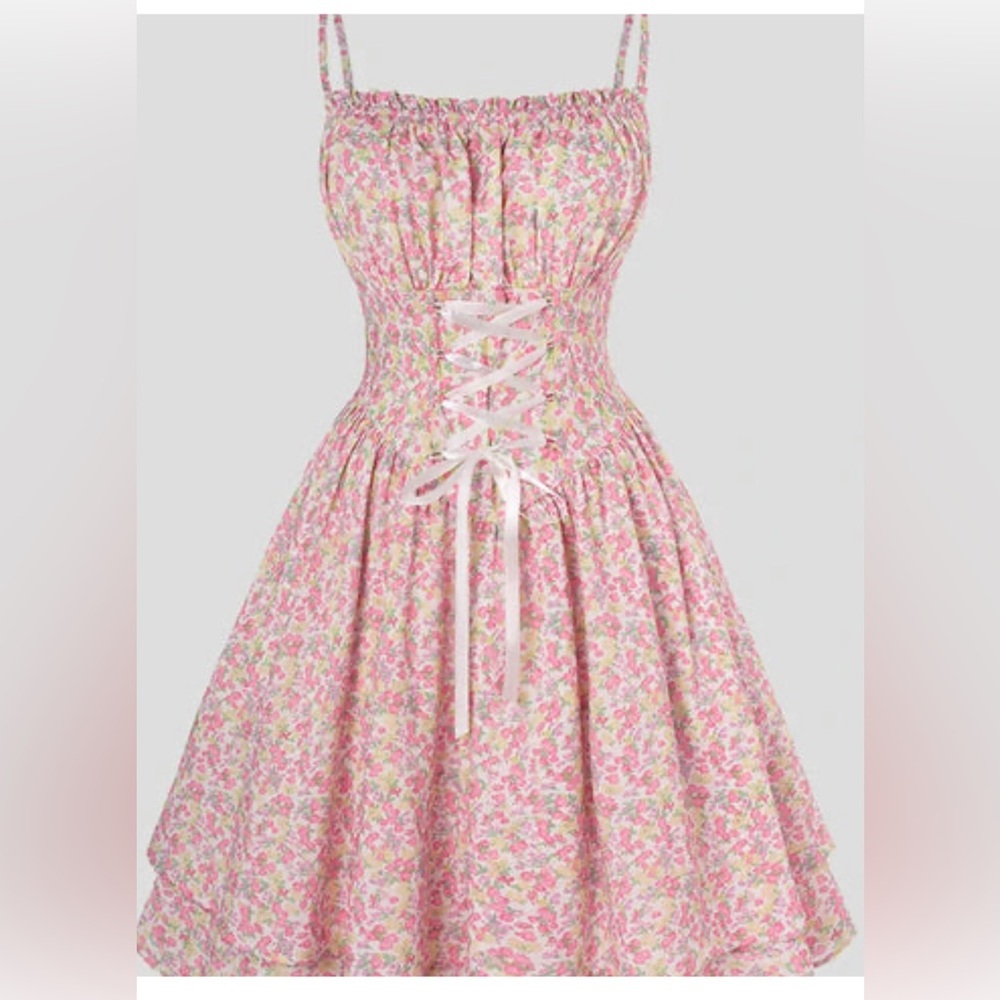 NEW w/ tags✨Scarlet Darkness Spring Victorian Pastoral Milkmaid dress, pockets!